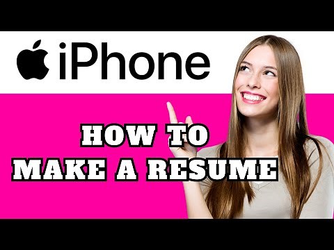 How to Make a Resume on iPhone | Easy Step-by-Step Guide