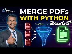 Python tho PDF Files ni Merge Cheyadam Ela? (Telugu Tutorial)