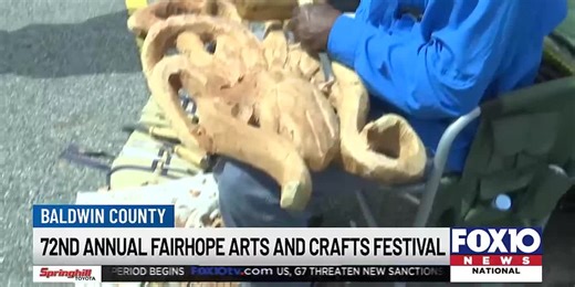 An array of art on display at the 72nd Annual Fairhope Arts and Crafts Festival