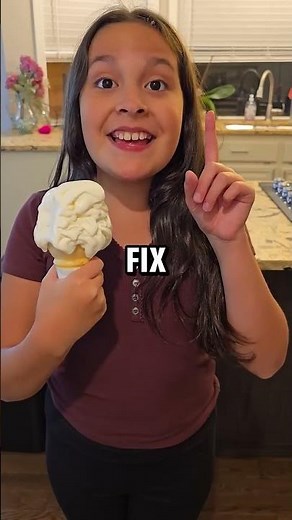 Sister licks my ice cream