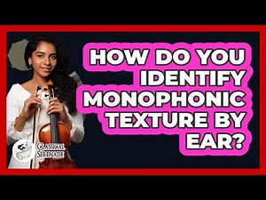 How Do You Identify Monophonic Texture By Ear?