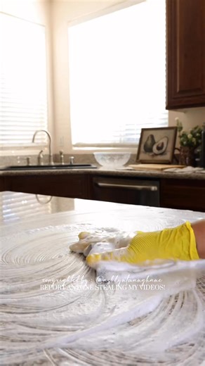 ASMR Wired Rag Counter Scrub ✨ I love a good wired rag scrub! The sounds are unique and it makes such fluffy suds. Used BlueLand’s powder dish soap and Spic N Span Lavender disinfectant. It was a pleasant combo. Smelt like fresh lavender. The cleanup is next!! Stay tuned 🫶🏽✨ #asmr #asmrcleaning #cleantok #cleaning #deepclean | Ashlyn Manghane