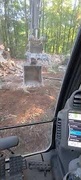 John Deere 210 Excavator Thumb in Action! Operator POV Control Demo. 👷‍♂️ Shot live on the job.