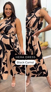 The INCREDIBLE Hera Dress in Black Camel. One of THE most beautiful dresses we have ever had – just look at it. Flattering and just so freaking pretty, you’ll feel like an absolute goddess wearing it x x Shop HERE: vineapparel.com/collections/dresses/products/hera-dress | Vine Apparel