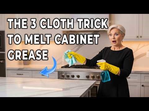 Stop Scrubbing Kitchen Cabinets! Use This Pro Secret To Melt Sticky Grease Instantly