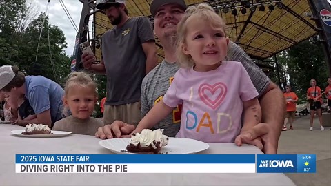 Pie eating contest at Iowa State Fair unites competitors of all ages through love of pie