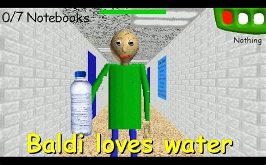 Baldi loves water - Baldi's Basics Mod