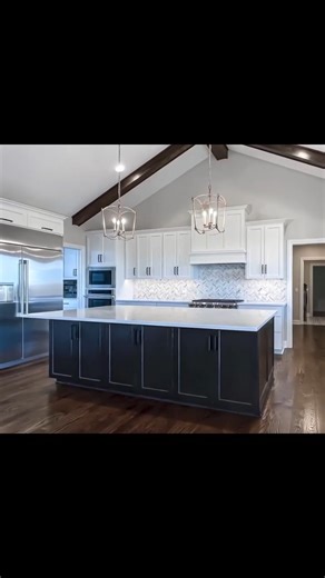 Lovely Modern Farmhouse Kitchen Design! -- Follow all our Home Tours & Remodel videos on YouTube - https://youtube.com/homechanneltv | Home Channel TV