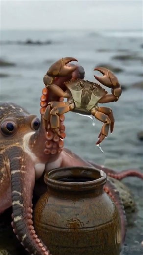 Octopus Unscrews Child Proof Jar 🐙