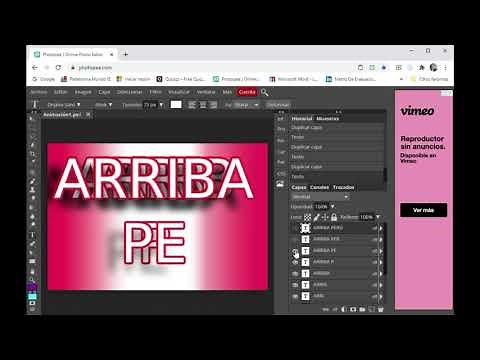 Creando GIF en photopea