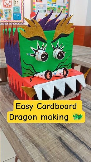 DIY Cardboard Dragon 🐲 | Quick & Easy Craft Idea