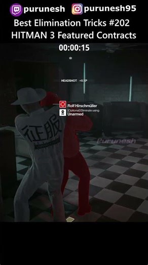 Best Elimination Tricks #202 🔥😎 HITMAN 3 Featured Contracts #shorts #gaming #hitman3 #hitmanwoa