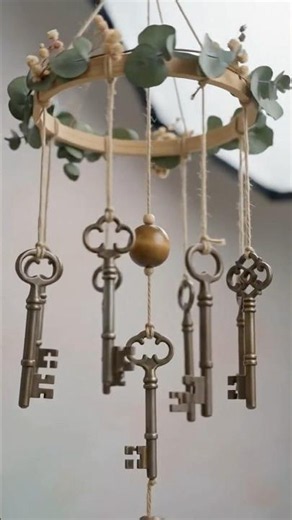 DIY Old Key Wind Chime 🗝️✨ #diy #homedecor