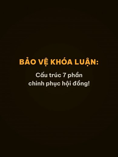 Cấu trúc luận văn tốt nghiệp hiệu quả nhất