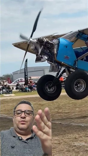 Slow-motion landing of a super STOL airplane #airplane #aviation