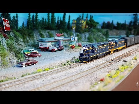 Model Railroad HO Scale Gauge Train Layout at Suncoast Model Railroad Club