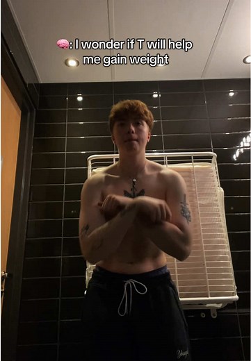 Almost 8 months on T🍵 #fyp #fy #lgbtq #trans #ftm #transman #transgender #afab #transition #testosterone
