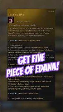 GET FIVE PIECE OF EDANA EASILY WITH THIS EVENT QUESTS! | BDO Guides #blackdesert #shorts #oduksini