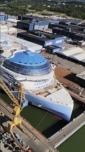Sneak peek of Hero of the Seas, arriving summer 2027 🔥 #HerooftheSeas #cruiseship #shipyard #bts