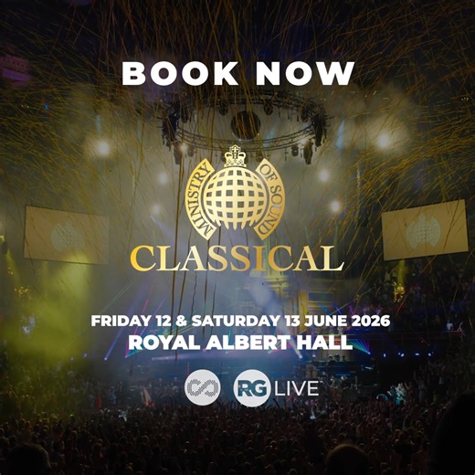 The greatest dance tracks of all time, re-orchestrated! 🎻 Following three years of sold out shows, Ministry of Sound Classical is returning to the Royal Albert Hall in 2026! Celebrating 30 years of iconic dance anthems including music from Fatboy Slim, Faithless, and many more, this is a concert event you won’t want to miss out! Hurry! Book your tickets now! 🎟️ | RG Live