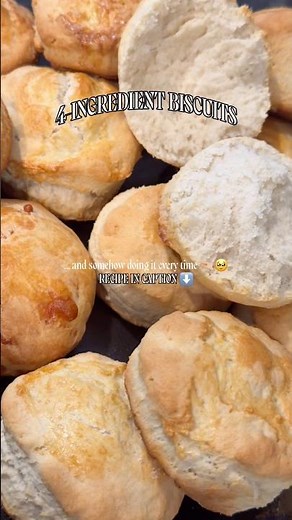 4-INGREDIENT BISCUITS 🍞⬇️😍