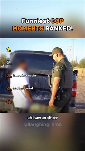 Funniest COP MOMENTS Ranked! #ranked #funny #cops #shorts