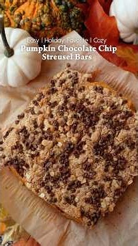 My Favorite Fall Dessert: Pumpkin Streusel Bars 🍁 #pumpkin #dessert