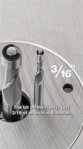 Ultra-Shear's Micro-Bearing Flush Trim Bits go where other bearing bits simply can't.