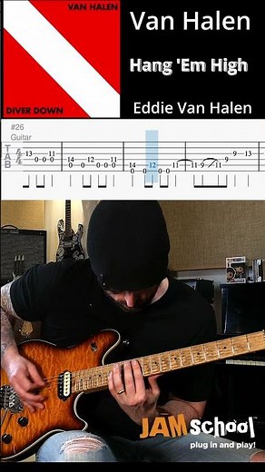 Van Halen Hang em High Guitar Solo with TAB
