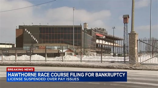 Owners of south suburban Hawthorne Race Course filing for bankruptcy