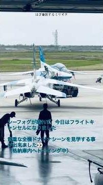 #ブルーインパルス #松島基地 #航空自衛隊 基地見学中の出来事（全機露天→格納庫入り）