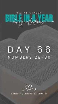 Day 66 | Bible in a Year: Numbers 28–30