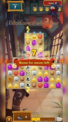 Monster Busters: Link Flash - Level 6 gameplay link chain connect color match logic puzzle game