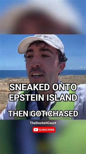 I Sneaked Onto Epstein Island... And Got Chased