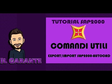Import and Export from Sap2000 to Autocad - Sap2000