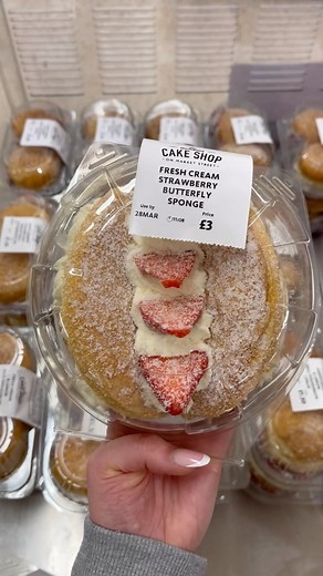 Treat your loved ones to our Market Street fresh Butterfly Sponge Cake🍰… made in store everyday with British cream💚 | Morrisons