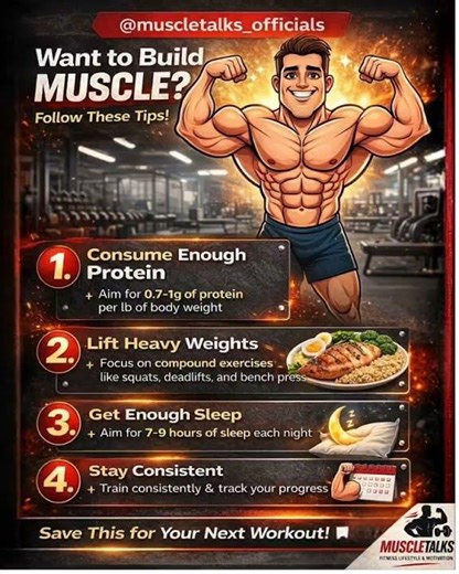 Want to Build Muscle? 💪 Follow These Proven Tips!