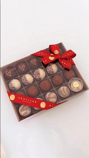 Como embalar a caixa de brigadeiros #chocolate #confeitaria #vendas #doces #brigadeiro