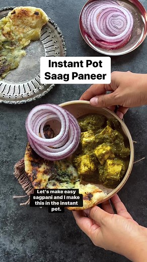 14K views · 124 reactions | Instant Pot Saag Paneer! Easy & creamy saag made with spinach and mustard greens tossed with paneer and spices, this is best enjoyed with naan or roti! You can use other greens like kale, collard greens, swiss chard etc. as well here. Full recipe link in comments. #instantpotrecipes | Cook with Manali | Facebook
