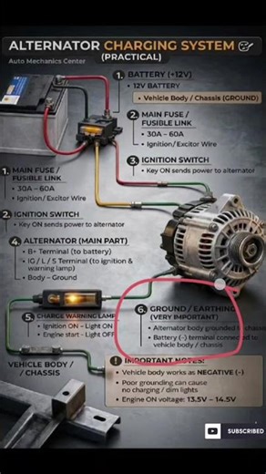 Alternator Charging System Explained 🔋 | Car Battery Charge Kaise Hoti Hai?”