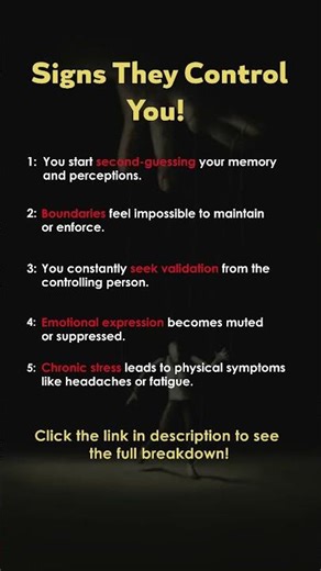 Are They Controlling You? Amazing Psychological Signs You Must Know #facts #psycholgyfacts