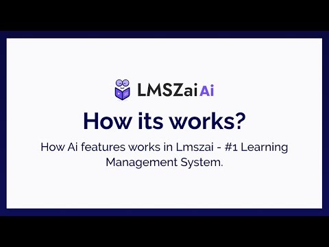 Help Video | How Ai feature works in LMSZai | Ai Addon | LMSZai - Learning management System.