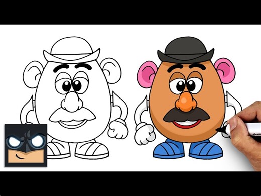How to Draw Mr.Potato Head | Toy Story - Videos For Kids