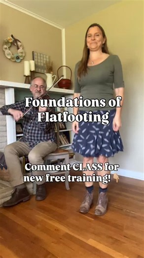 Ready to learn Four Foundational Flatfooting Steps ( how to put them together)? Discover a simple, repeatable formula for improvising in Appalachian Flatfooting & Clogging—for free! In this free training, you’ll: DANCE ALONG TO LEARN FOUR FOUNDATIONAL STEPS The building blocks for all your future dancing, broken down and so easy a child could follow it. LEARN HOW THE DANCE STEPS FIT WITH THE MUSIC This is often overlooked, but it’s so important in helping you to dance with grace and musicality! 