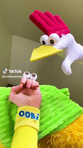 Oobi Wakes Up Late for Work | Funny Rubber Penguin TV