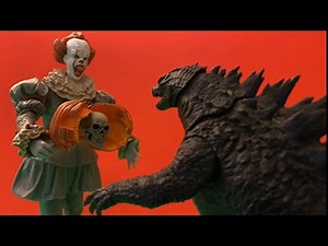 Godzilla vs Pennywise (Stop Motion)