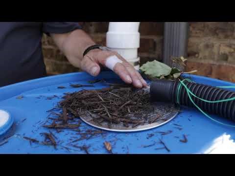 Keep Your Rain Barrel Screen Clear