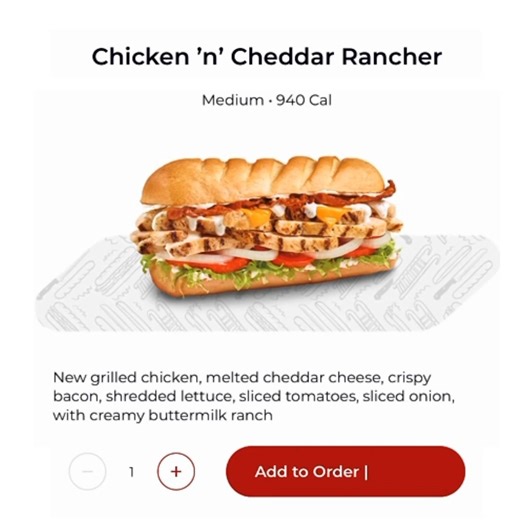 Meet the Chicken ‘n’ Cheddar Rancher. New grilled chicken breast. Crispy bacon. Melted cheddar. Creamy buttermilk ranch. Available exclusively online and in the Firehouse Subs app (for now 👀) | Firehouse Subs