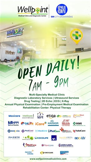WellPoint SM City Dasmariñas Branch💛💚 #WELLPOINT #medical #clinic #Dasmarinas #Cavite | WellPoint Medical Clinic and Diagnostic Center, Inc.