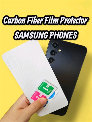 Carbon Fiber Film Back Protector Samsung Phones - Carbon Fiber Sticker Scratch Resistant Anti Fingerprint Back Full Cover Protection Ultra Thin Matte Texture for Samsung Galaxy A56 5G A36 A26 A16 A06 A55 A35 A15 A25 A05 A05s A24 A54 A14 A34 A04s A04 A53 A73 A33 A52s A23 A13 A22 A52 A12 A32 A03 A03s A71 A51 #samsung #samsunggalaxy #samsungphone #carbonfiber #backprotector